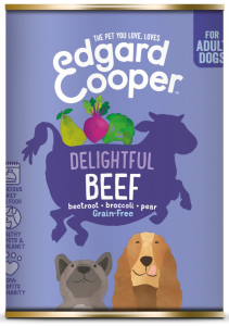 Edgard&Cooper Blik Beef Adult - Hondenvoer - Rund Rode Biet Broccoli 400 g Graanvrij