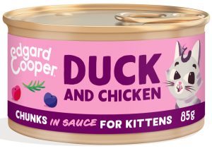 Edgard & Cooper Kitten Chunks Duck & Chichen 85 gram