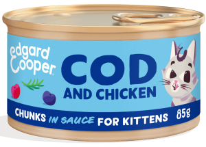 Edgard & Cooper Kitten Chunks Cod & Chicken 85 gram
