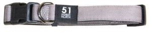 51 Degrees North - Wanderful - Collar - Nylon - Flat - Light Grey - 16-24cmx12mm