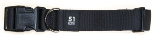 51 Degrees North - Wanderful - Collar - Nylon - Flat - Black - 39-65cmx35mm