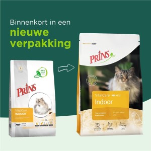 Afbeelding Prins VitalCare Indoor kattenvoer 2 x 4 kg door DierenwinkelXL.nl