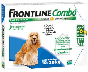 Afbeelding Frontline Combo Spot-On Hond M 6 pipetten door DierenwinkelXL.nl