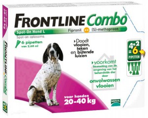 Afbeelding Frontline Combo Spot-On Hond L 6 pipetten door DierenwinkelXL.nl