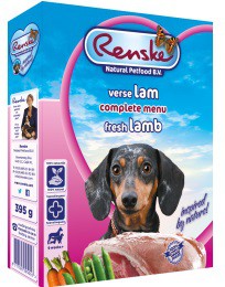 Afbeelding Renske Vers Lam hondenvoer 1 tray (10 x 395 gram) door DierenwinkelXL.nl