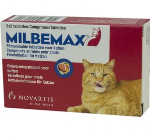 Afbeelding Milbemax Grote Kat 4 Tabletten door DierenwinkelXL.nl