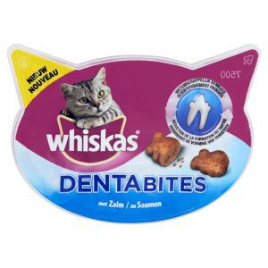 Afbeelding Whiskas Dentabites met Zalm Kattensnoep 40 gram door DierenwinkelXL.nl