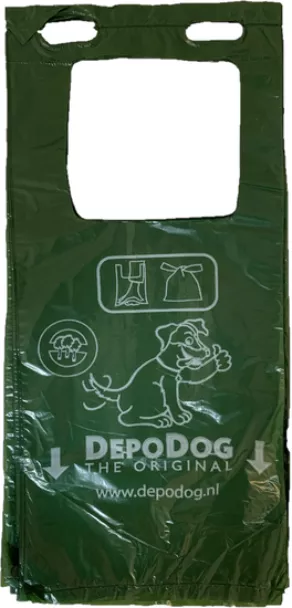 Een foto van een Depodog T-Shirt – Poepzakjes Groen, 50stuks