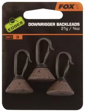 Een foto van een Fox Edges Down Rigger Back Leads 21g