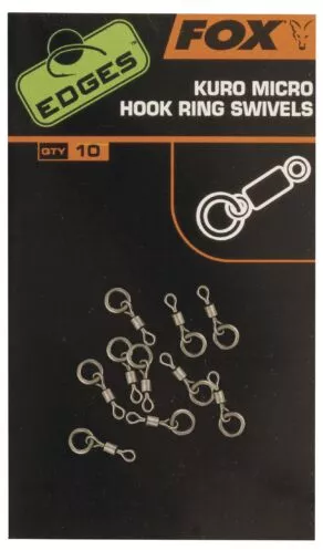 Een foto van een Fox – Edges Kuro Micro Hook Ring Swivels