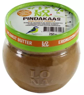 Een foto van een Lona – Pindakaas met Pindas, 250ml