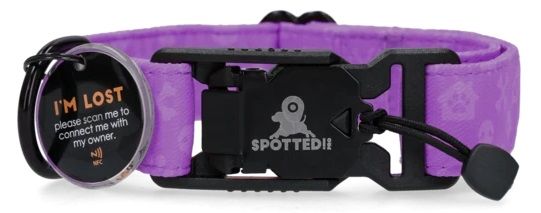 Spotted! PRO Halsband Paars, Small - Afbeelding 2