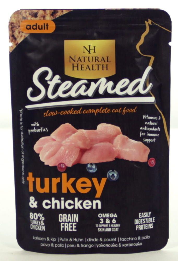 Natural Health - Cat Steamed Turkey 85gr