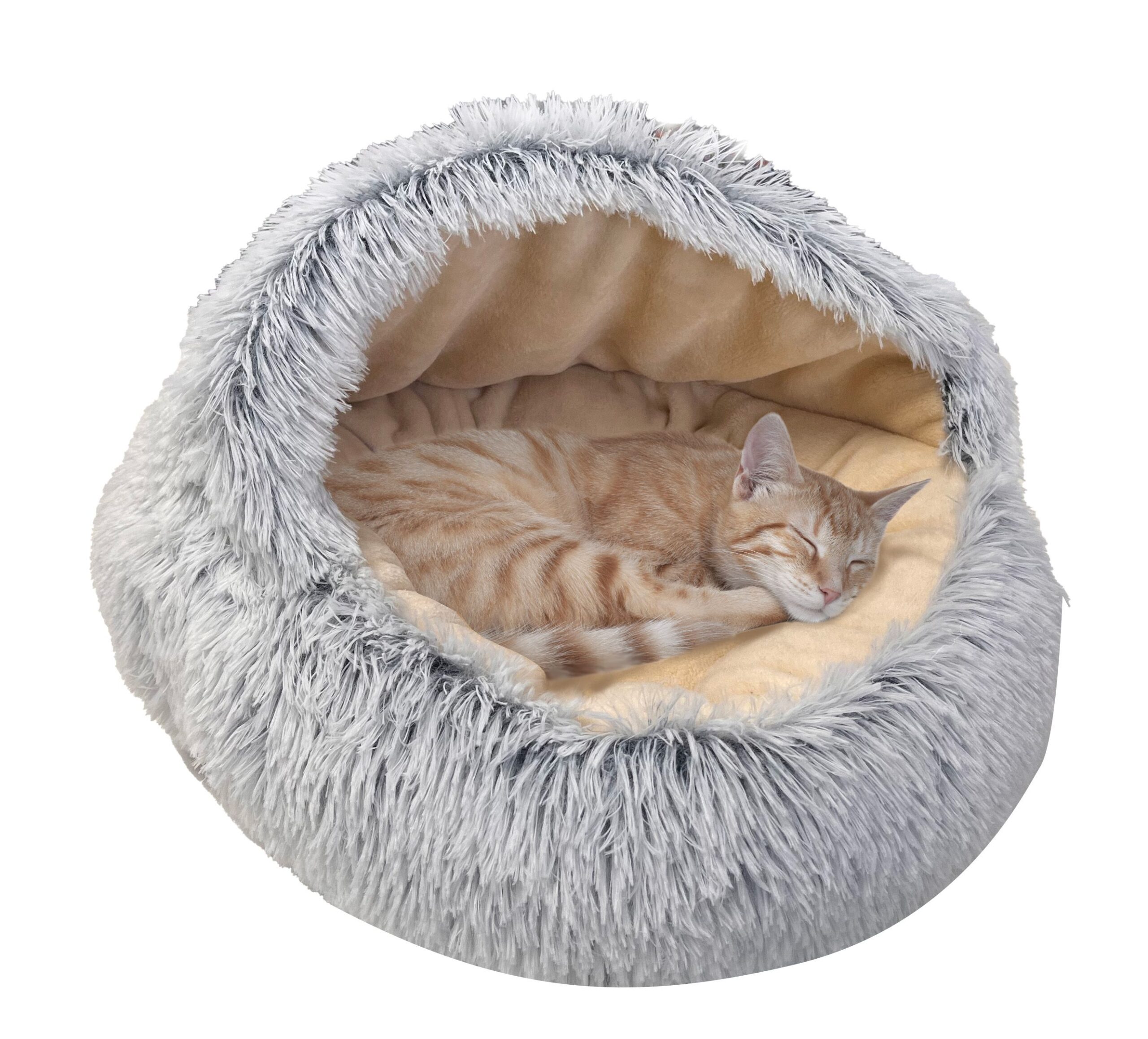 Pet Bed Iglo Fuzzle Grey