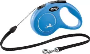Een foto van een Flexi – New Classic Koord – Blauw 5 meter