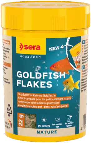 Een foto van een Sera – Goldfish Flakes 100 Ml (Voorheen Goldy Nature )
