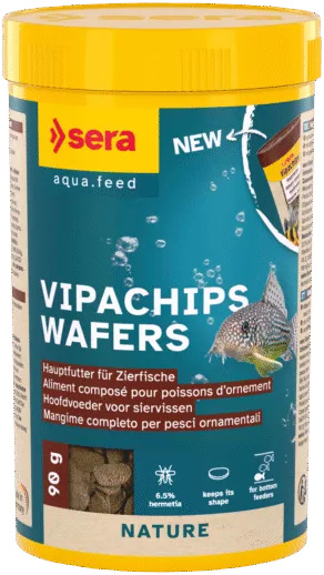 Een foto van een Sera – Vipachips Wafers 250ml (voorheen Vipachips)