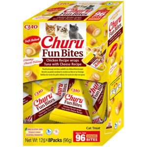 Inaba - Churu Fun Bites Chicken&Tuna with Cheese, 8x12gr afbeelding