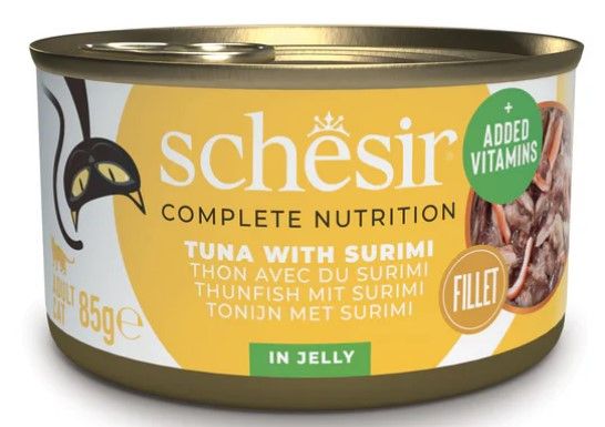 Schesir Complete Nutrition - Tonijn met Surimi in Jelly, 85gr afbeelding