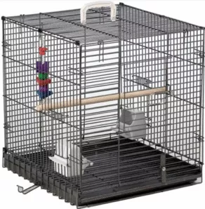 Een foto van een Strong – Transportkooi Silvertone Grijs, 48x46x52cm