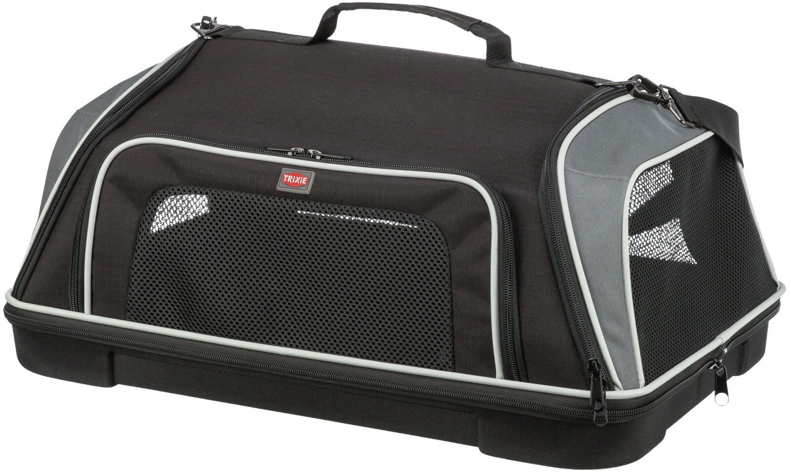Trixie - Airline Tas Boarding 55x23x40cm, Zwart/grijs afbeelding