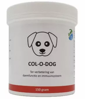 Een foto van een COL-O-DOG – Biestpoeder voor honden – Melkpoeder – Bron van antistoffen, 150gr