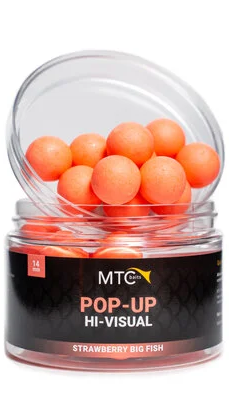 Mtc Baits - Pop-up High-visual Strawberry Big Fish 14mm afbeelding