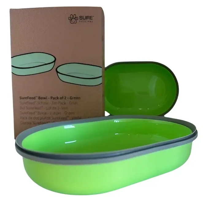 Surefeed - VoerBakje Enkel Groen, 2stuks afbeelding
