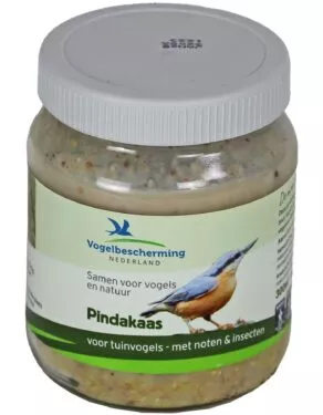 Een foto van een VBN – Vogelpindakaas met Noten&Insecten, 330gr
