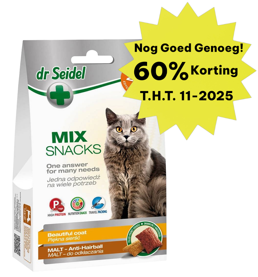 Dr Seidel - Snacks For Cats 50gr, Mix Beautiful Coat/ Anti-Haarbal
