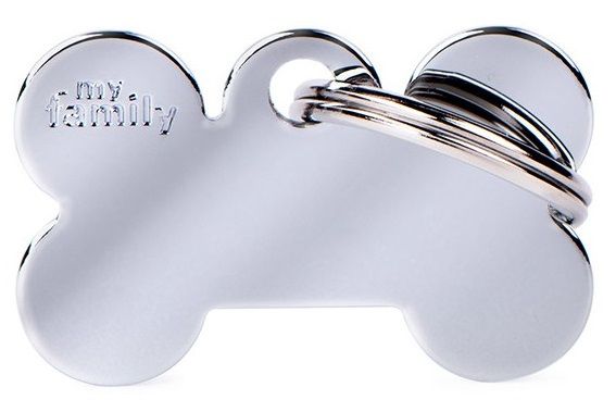 Myfamily - Small Bone Chromed Brass