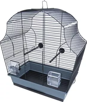 Een foto van een Interzoo – Vogelkooi Margot2 Zwart/Grijs
