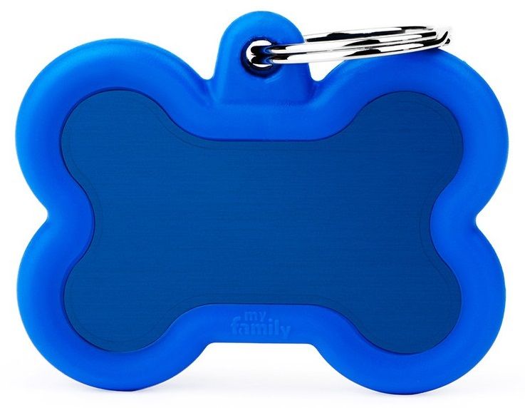 Myfamily - Aluminium Blue Bone With Blue Rubber