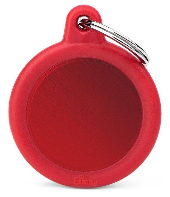 Myfamily - Aluminium Red Circle With Red Rubber