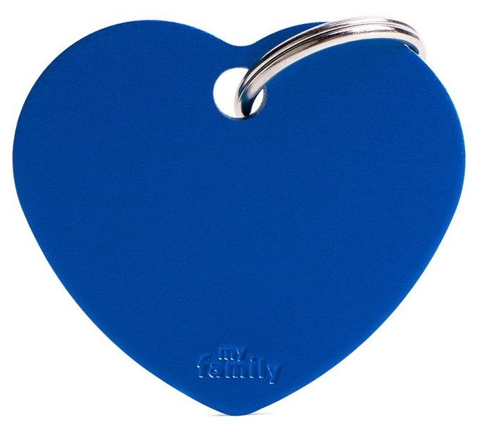 Myfamily - Big Heart Aluminum Blue