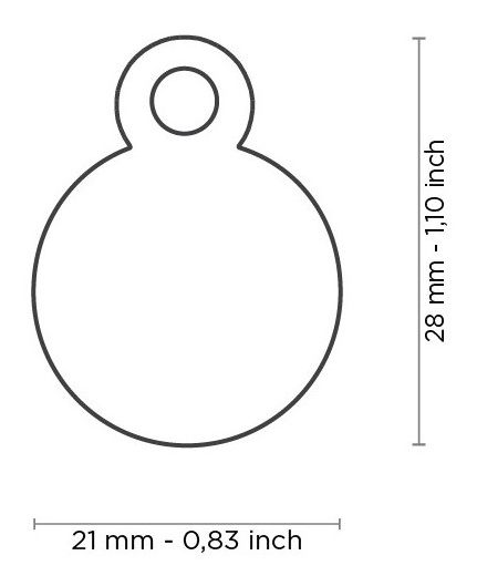 Myfamily Small Round Aluminum Blue - Afbeelding 3