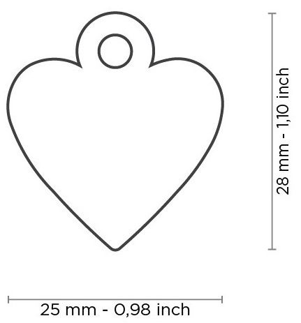 Myfamily - Small Heart Aluminum Blue - Afbeelding 3