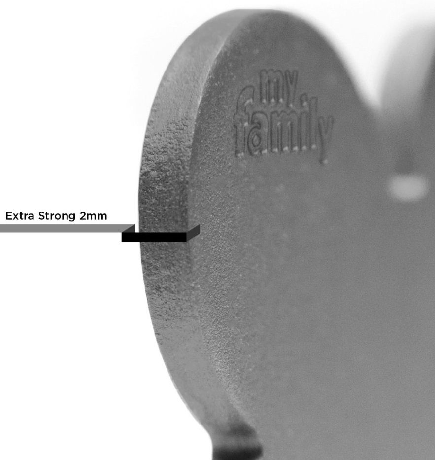 Myfamily - Small Round Aluminum Grey - Afbeelding 2