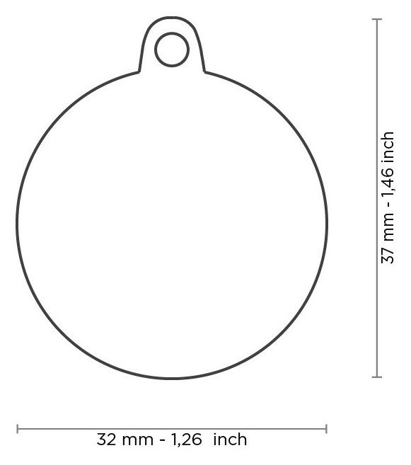 Myfamily Black Big Circle Bone - Afbeelding 2