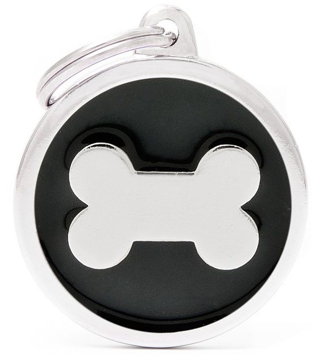 Myfamily Black Big Circle Bone