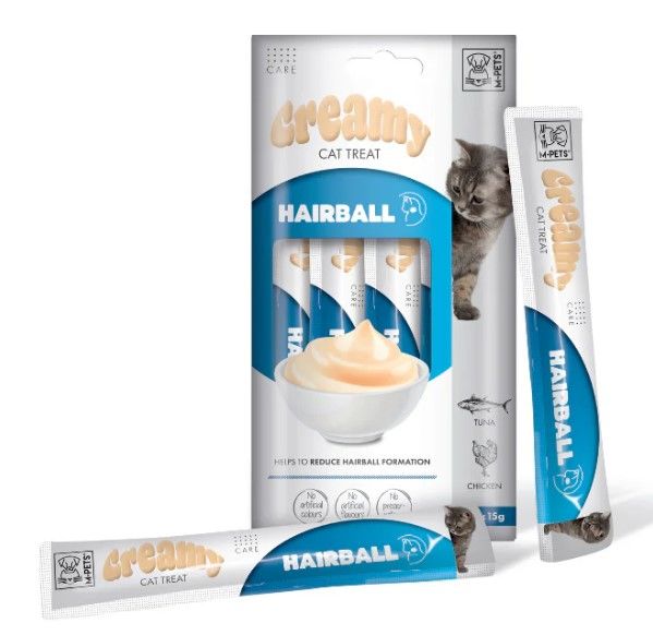 M-pets - Creamy Kat Functionele Snack Haarbal - Tonijn & Kip 60g - Afbeelding 2