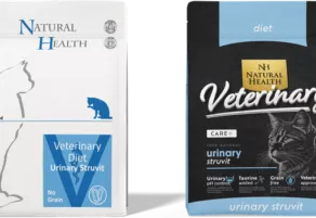 Een foto van een Natural Health Cat – Diet Urinary Struvit GF