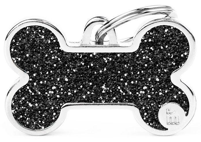 Myfamily - Shine Big Black Glitter Bone