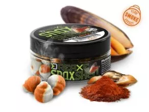 Een foto van een Delphin – D Snax Shell Wafter  Mussels-Spices 30gr
