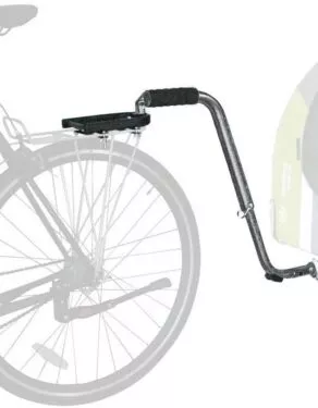 Een foto van een DoggyRide – Trekstang naar Bagagedrager Zwart met Adapter