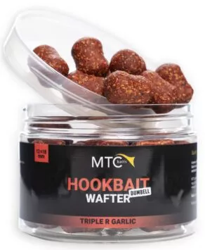 Een foto van een Mtc Baits – Hookbait Wafter Dumbell Triple Garlic 12x18mm