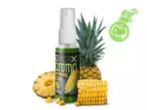 Een foto van een Delphin – Dip Spray Aromax Corn-Pineapple Fluo Green 30ml