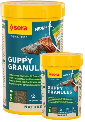 Een foto van een Sera – Guppy Granules