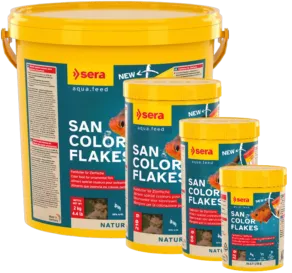 Een foto van een Sera – San Color Flakes