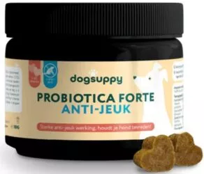 Een foto van een Dogsuppy – Anti-jeuk Probiotica Forte, 60 Snoepjes